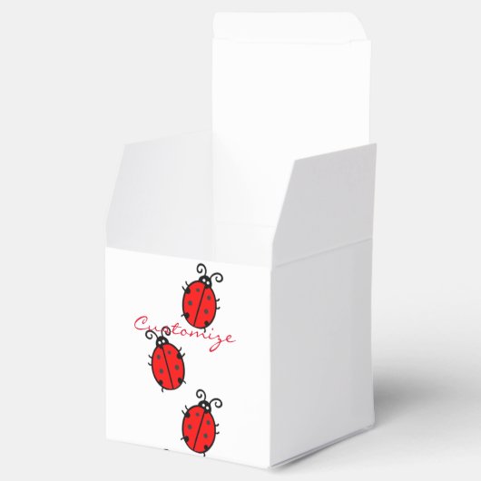 Red Ladybugs Crawling Thunder_Cove Geschenkschachtel (Geöffnet)