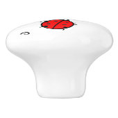 Red Ladybugs Crawling Thunder_Cove Keramikknauf (Seitenansicht)