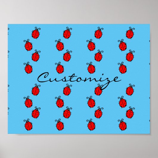 Red Ladybugs Crawling Thunder_Cove Poster (Vorne)