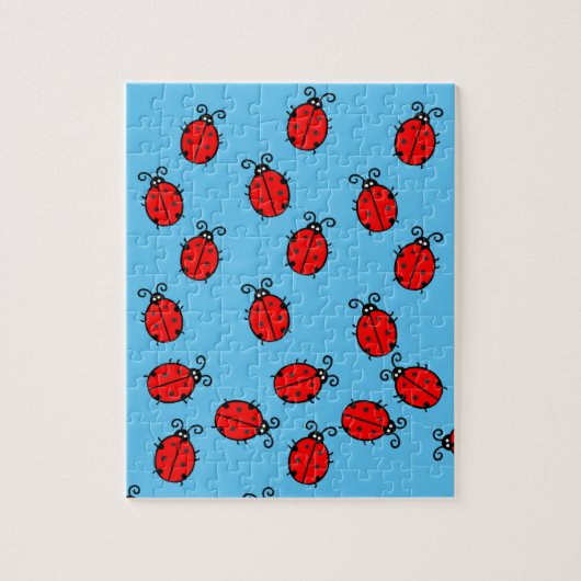 Red Ladybugs Crawling Thunder_Cove Puzzle (Vertikal)
