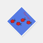 Red Ladybugs Crawling Thunder_Cove Serviette (Ecke)