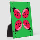 Red Ladybugs Fotoplatte (Seite)