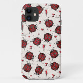 Red Ladybugs Hearts Liebe Bug Insekt Case-Mate iPhone Hülle (Rückseite)