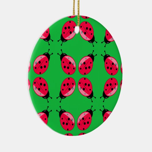 Red Ladybugs Keramik Ornament (Rechts)
