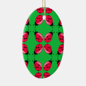 Red Ladybugs Keramikornament (Rechts)