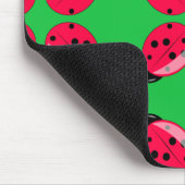 Red Ladybugs Mousepad (Ecke)