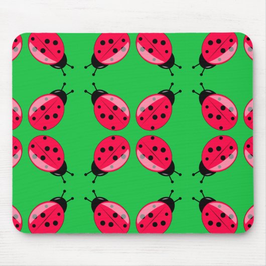 Red Ladybugs Mousepad (Vorne)