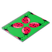 Red Ladybugs Notizblock (Linke Seite)