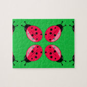 Red Ladybugs Puzzle (Horizontal)