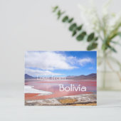 Red Lagoon, Laguna Colorada, Bolivien Text Postkar Postkarte (Stehend Vorderseite)