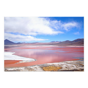 Red Lagoon, Laguna Colorada in Bolivien Fotodruck