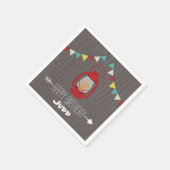 Red Lantern Birthday Napkins Serviette (Ecke)