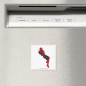 Red Lantern Corps - Rage Leaning 1 Magnet (In Situ (Geschirrspüler))