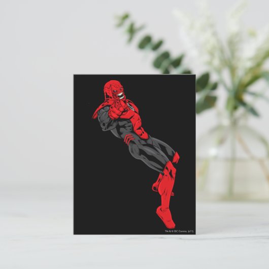 Red Lantern Corps - Rage Leaning 1 Postkarte (Stehend Vorderseite)