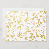 Red Lantern Double Happiness Chinese Hochzeit Einladung (Rückseite)