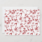 Red Lantern Double Happy Chinese Wedding Einladung (Rückseite)