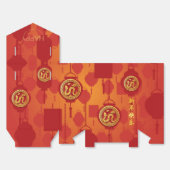 Red Lanterns Chinese Snake New Year TFB Gevor Box Geschenkschachtel (Ungefaltet)