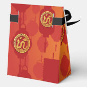 Red Lanterns Chinese Snake New Year TFB Gevor Box Geschenkschachtel (Rückseite)