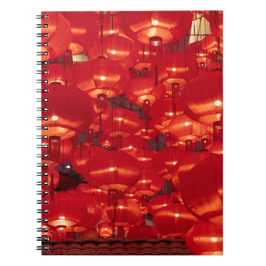 Red Lanterns Chinesisches Neujahr Notizblock (Vorderseite)