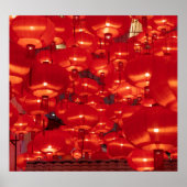Red Lanterns Chinesisches Neujahr Poster (Vorne)