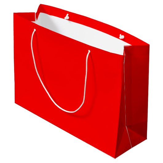 Red Large Gift Bag Große Geschenktüte (Rückseite Schrägansicht)