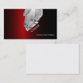 Red Large Quarz Crystal Rock Visitenkarte (Vorne/Hinten)