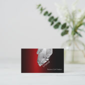Red Large Quarz Crystal Rock Visitenkarte (Stehend Vorderseite)