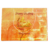 Red Large Sagittarius Birthday Große Geschenktüte (Vorderseite)