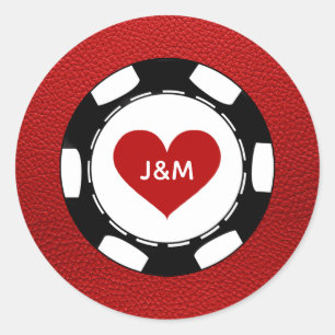 Red Las Vegas Passport-Aufkleber Runder Aufkleber