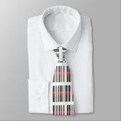 Red Laser und Barcode Design Krawatte (Gebunden)