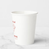 Red Last Slice of the Single Life Bachelorette Pappbecher (Links)