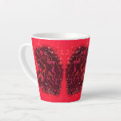 Red Latte Tasse Bulls laufen in der Starry Night (Linke Ecke)