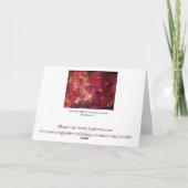 Red Lattice Greeting Card Feiertagskarte (Rückseite)