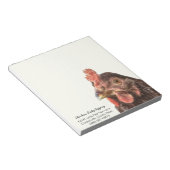 Red Lay Hen Chicken Foto Notizblock (angewinkelt)