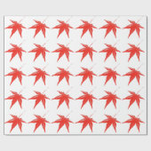 Red Leaf Geschenkpapier (Flach)