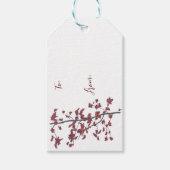 Red Leaf Gift Tag Geschenkanhänger (Vorderseite)