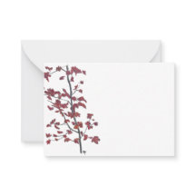 Red Leaf Note Card