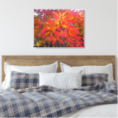 Red Leaf Tree 3 Canvas Print Leinwanddruck (Insitu (Schlafzimmer))
