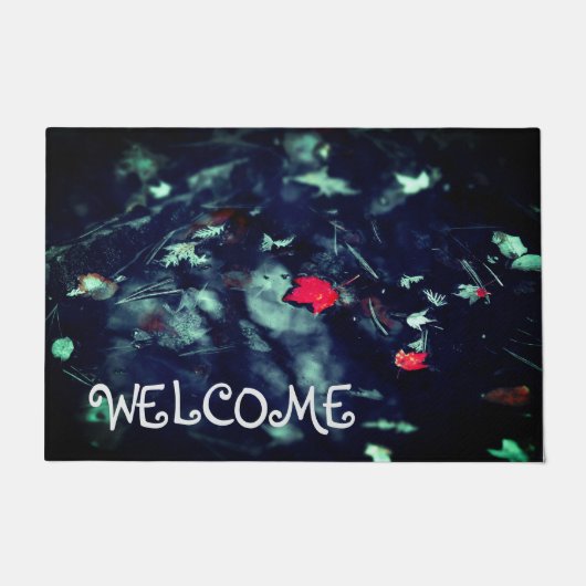 Red Leaf Welcome Mat Fußmatte (Vorderseite)