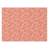  Red Leafy Branches Seamless Pattern Tischdecke (Vorderseite (Horizontal))