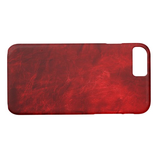 Red Leather Case-Mate iPhone Hülle (Rückseite (Horizontal))