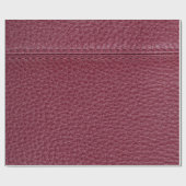 Red Leather Look  File Folder Geschenkpapier (Flach)