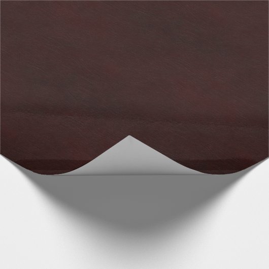 Red Leather Look Geschenkpapier (Ecke)