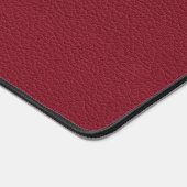 RED Leather Masculine Personalisiert Eleganter NAM Schreibtischunterlage (Ecke)