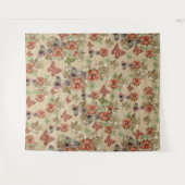 Red Leather & Suede Textur Art Wandteppich (Vorderseite (Horizontal))