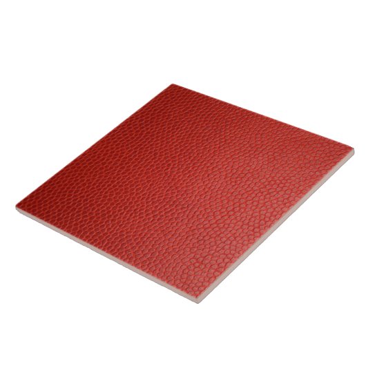 Red Leather Texture Fliese (Seite)