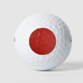 Red Leather Texture Golfball (Vorderseite)