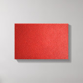 Red Leather Texture Leinwanddruck (Vorderseite)