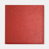 Red Leather Texture Magnet (Vorne)