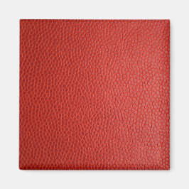 Red Leather Texture Magnet